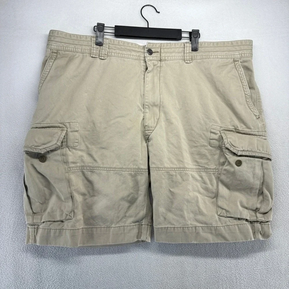 Polo Ralph Lauren Cargo Shorts Mens 46 Fits 43 Thick Khaki Heavyweight Surplus